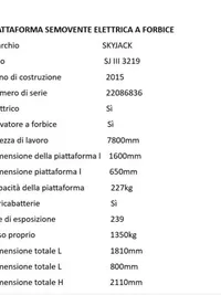 Skyjack SJ III 3219